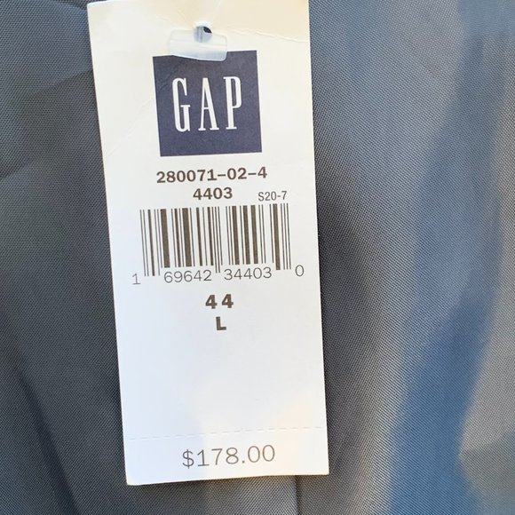 NWT Gap Man's Black Cotton Sports Jacket - Picture 16 of 16